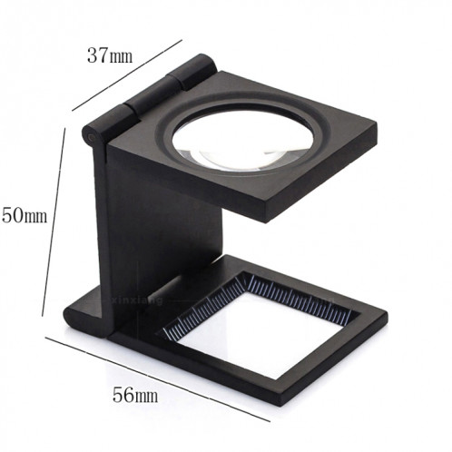 Mini bureau style loupe à grossissement 10x loupe antique en métal (noir) SH375B1409-06