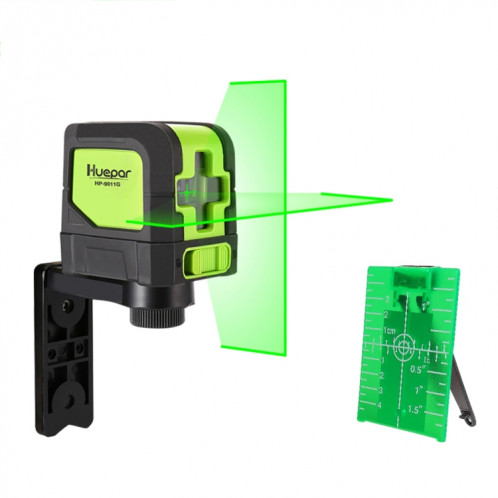 9011G 1V1H 15mW 2 lignes de niveau laser à faisceau vert couvrant les murs et les sols (vert) SH630G447-06