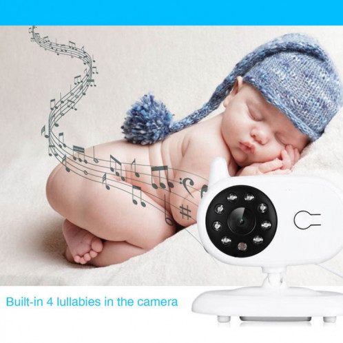 BM-850 Moniteur pour bébé avec caméra de surveillance sans fil avec écran ACL de 2,4 GHz et moniteur de vision nocturne à 8 DEL SH130W332-013
