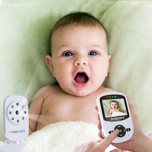 BM-SM24 Moniteur pour bébé avec caméra de surveillance sans fil à affichage à cristaux liquides de 2,4 pouces à cristaux liquides et 2,4 GHz avec vision nocturne à 8 infrarouge à LED SH132W518-013