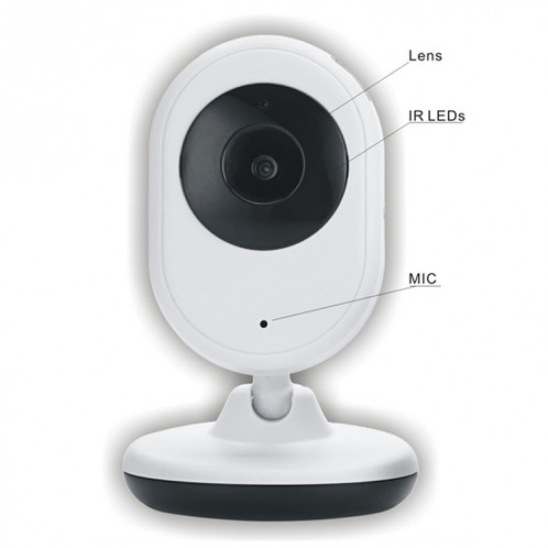 BM-SP820 Moniteur pour bébé avec caméra de surveillance sans fil à affichage à cristaux liquides de 2,4 pouces à cristaux liquides et 2,4 GHz avec vision nocturne à 7 infrarouge à LED, conversation vocale à deux SH133W130-013