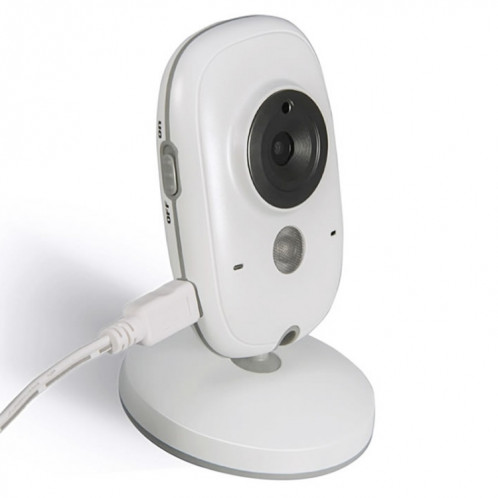 VB603 Moniteur pour bébé avec caméra de surveillance sans fil à affichage à cristaux liquides de 2,4 pouces à cristaux liquides de 2,4 GHz, Prise en charge de la conversation en arrière, Vision nocturne (Blanc) SH139W114-011