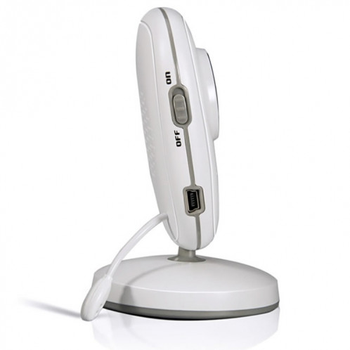 VB603 Moniteur pour bébé avec caméra de surveillance sans fil à affichage à cristaux liquides de 2,4 pouces à cristaux liquides de 2,4 GHz, Prise en charge de la conversation en arrière, Vision nocturne (Blanc) SH139W114-011