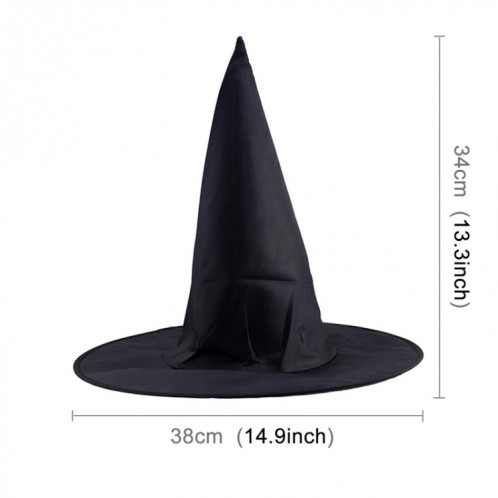 Chapeau de sorcière en forme de cône en tissu Oxford SH1494713-06