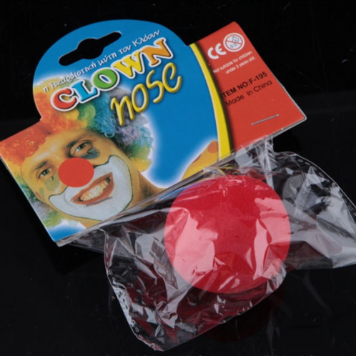 5 PCS Halloween Costume Party Props Éponge Nez De Clown Rouge SH14961460-07