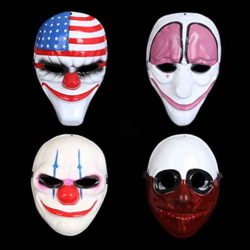 Masque d'Halloween PVC Masque à motif cerveau rouge SH497C1167-05
