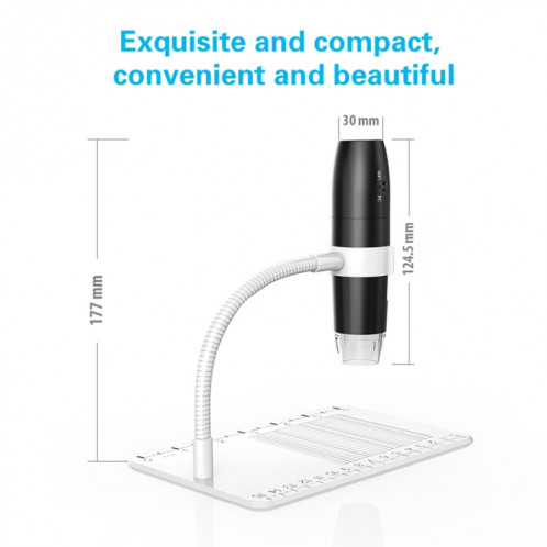 Microscope numérique USB Wifi intelligent réglable 316 50-1000X (noir) SH639B700-08