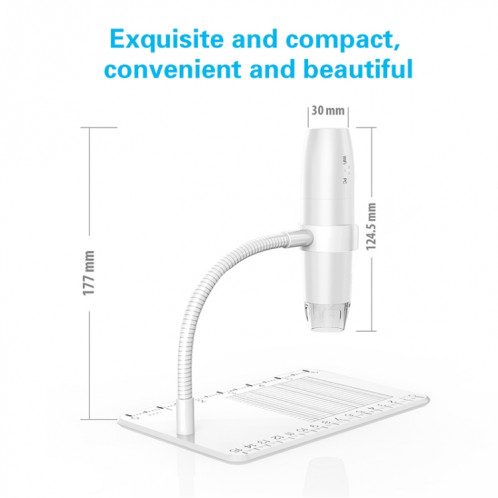 Microscope numérique USB Wifi intelligent réglable 316 50-1000X (blanc) SH639W183-08