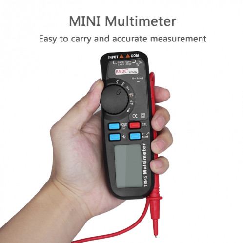 BSIDE Testeur automatique de mesure TRMS avec multimètre numérique à valeur efficace de fréquence réelle SH1936474-05
