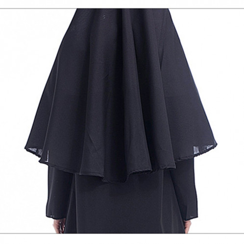Costume Halloween femmes nonne missionnaire cosplay vêtements, taille: M, buste: 100cm, longueur de robe: 141cm, largeur d'épaule: 39cm SH947B1676-07