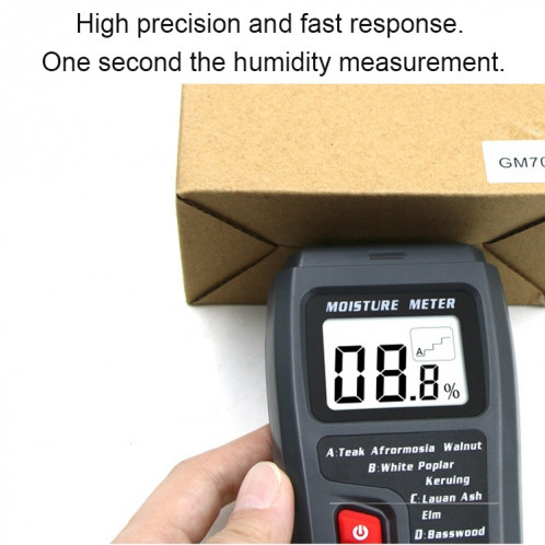 Mesure de l'humidité en bois rechargeable d'appareil de contrôle d'humidité pour le plancher et le carton en bois SH20641012-011