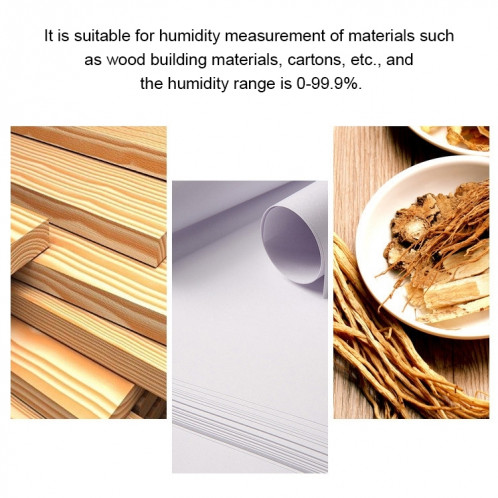 Mesure de l'humidité en bois rechargeable d'appareil de contrôle d'humidité pour le plancher et le carton en bois SH20641012-011