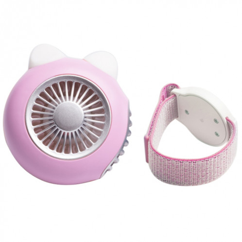 LORDNINO SBF003 Ventilateur électrique portable avec chargeur magnétique, 3 W, contrôle de la vitesse de rotation (rose) SH795F915-010