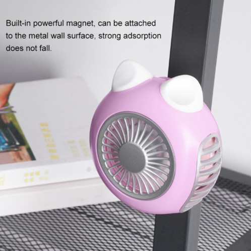 LORDNINO SBF003 Ventilateur électrique portable avec chargeur magnétique, 3 W, contrôle de la vitesse de rotation (rose) SH795F915-010