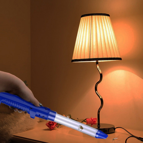 SK818 USB Chargement Insectes Bugs Pièges Aspiration Attrape-Araignée Électrique Avec Lumière LED (Bleu) SH879L1888-011