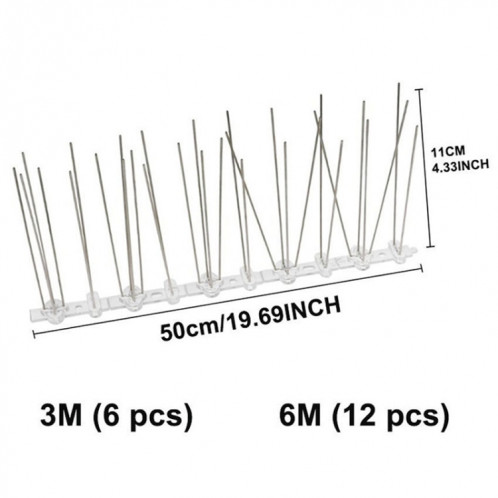 5 PCS / Set Bird Repeller 50cm Clous en acier inoxydable Clous d'oiseaux SK411 SH28801383-011
