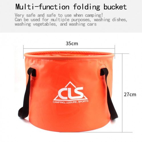 30L 4 en 1 PVC pliant extérieur double panier de vidange Camping sac d'équipement de pêche SH3001490-08
