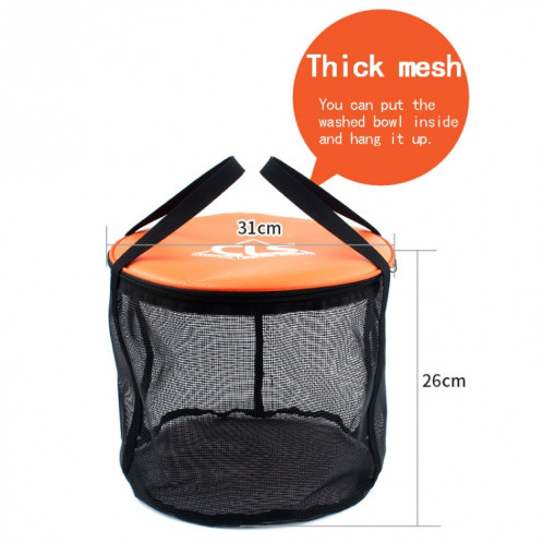 30L 4 en 1 PVC pliant extérieur double panier de vidange Camping sac d'équipement de pêche SH3001490-08