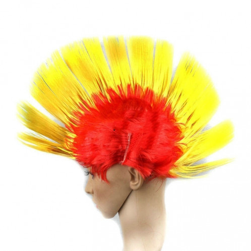 Funny Christmas Halloween perruque mascarade coiffe peigne à cheveux Mohawk, livraison de couleur aléatoire SH3531131-07