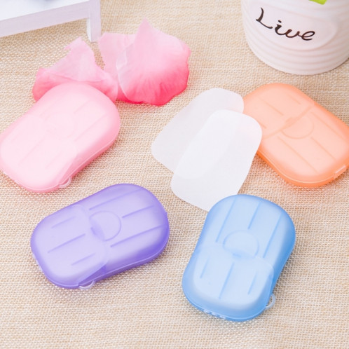 Mini papier de savon en boîte de savon de confettis portatif jetable de 5 PCS, livraison de couleur aléatoire SH3694655-010