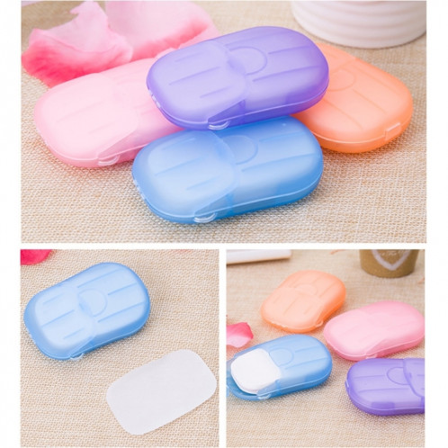 Mini papier de savon en boîte de savon de confettis portatif jetable de 5 PCS, livraison de couleur aléatoire SH3694655-010