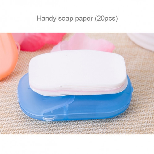 Mini papier de savon en boîte de savon de confettis portatif jetable de 5 PCS, livraison de couleur aléatoire SH3694655-010