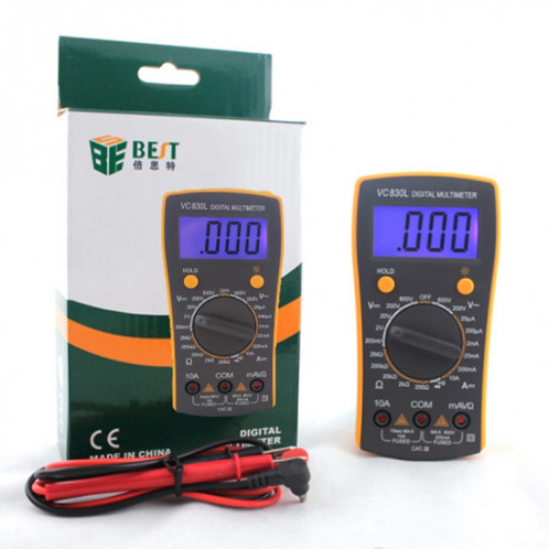 BEST-VC830L Multimètre numérique de poche pour outil de réparation professionnel SB39501540-07