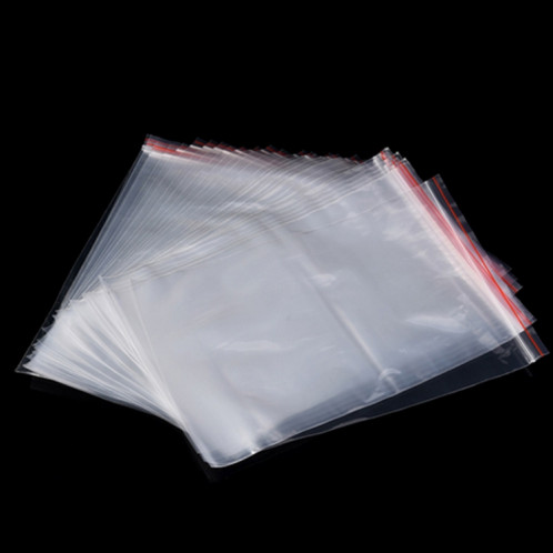 1000 PCS 12 cm x 18 cm PE auto-scellant sac d'emballage transparent à fermeture à glissière, impression personnalisée et taille sont les bienvenus SH4184639-06