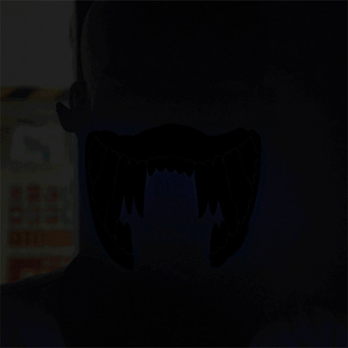 Masque FG-MA-02 Halloween avec commande vocale, masque de cosplay Terror Light Light LED SH4383230-010