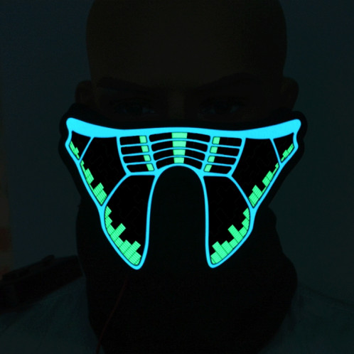 FG-MA-013 masque de cosplay masque de commande vocale LED masque de lumière froide Halloween SH43841495-011