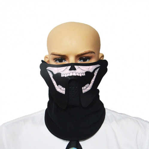 Masque FG-MA-018 Halloween avec commande vocale, masque de cosplay avec contrôle de la lumière froide et froide SH43851124-011