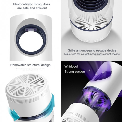 188 5W DC 5V 1A Type Cylindrique USB Photocatalyseur Mosquito Killer Light Fly Killer Répulsif, Longueur: 1,08 m SH44801700-09