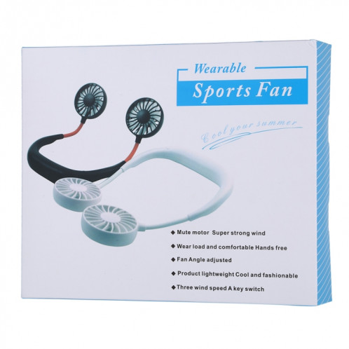 Ventilateur de sport portable ajustable portable multifonctions (blanc) SH529W1555-010