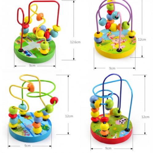 Enfants de bébé éducatifs en bois autour de perles jouets jouet intelligence infantile enfant en bas âge SH45781116-04