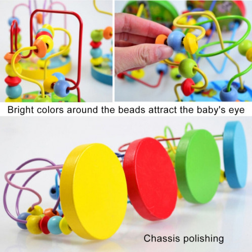 Enfants de bébé éducatifs en bois autour de perles jouets jouet intelligence infantile enfant en bas âge SH45781116-04
