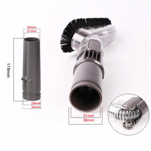 La tête de brosse transparente d'aspirateur de ménage partie des accessoires pour Dyson SH47291574-04