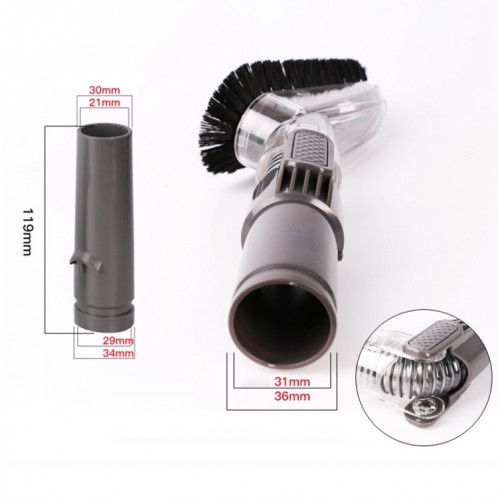 Pièces de tête de brosse d'aspirateur sans fil de 7 PCS ménagers, accessoires, pour Dyson V6 SH47311052-013