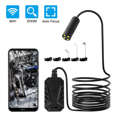 Caméra d'inspection d'endoscope WIFI autofocus étanche F230 IP68, longueur: 5 m, diamètre de l'objectif: 14 mm SH4791744-010