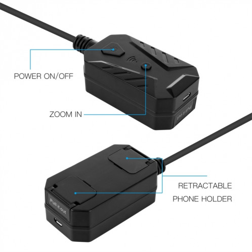 Caméra d'inspection d'endoscope WIFI autofocus étanche F230 IP68, longueur: 10 m, diamètre de l'objectif: 14 mm SH4792347-010