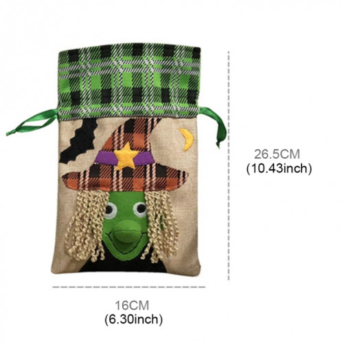 Citrouille Paragraphe Halloween Décorations Creative Cartoon Cadeaux De Bonbons Enfants Cordon Sac Fourre-Tout SH895A84-04