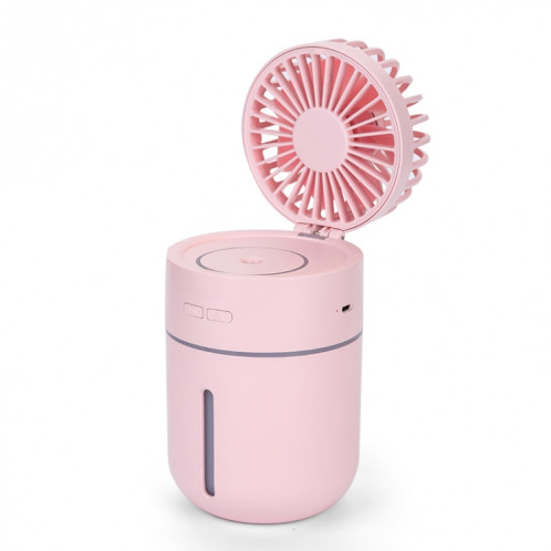 T9 Ventilateur d'humidification de bureau de charge USB réglable portable avec contrôle de 3 vitesses (rose) SH197F839-013