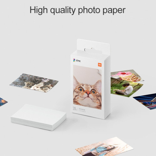 20 PCS Original Xiaomi Print papier photographique pâte papier pour imprimante photo de poche Xiaomi SX52251876-05