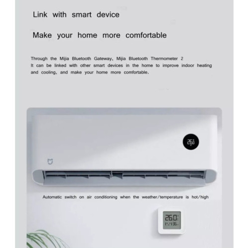 Thermomètre de température et d'humidité Bluetooth d'origine Xiaomi Mijia 2 SX52401951-014