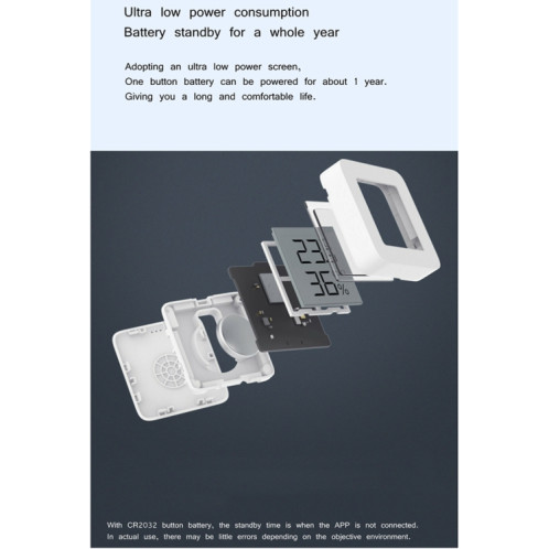 Thermomètre de température et d'humidité Bluetooth d'origine Xiaomi Mijia 2 SX52401951-014