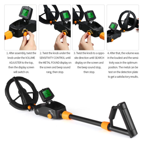 Détecteur de jouets pour enfants MD1008A Underground Metal Detector avec écran LCD, plage de mesure: 10 cm SH5287929-014