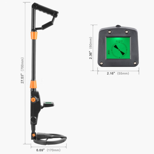 Détecteur de jouets pour enfants MD1008A Underground Metal Detector avec écran LCD, plage de mesure: 10 cm SH5287929-014