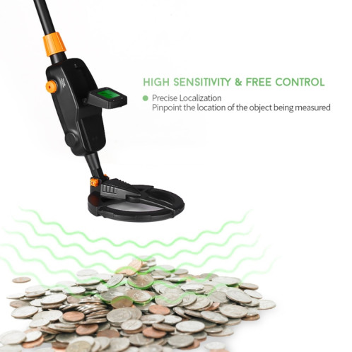 Détecteur de jouets pour enfants MD1008A Underground Metal Detector avec écran LCD, plage de mesure: 10 cm SH5287929-014