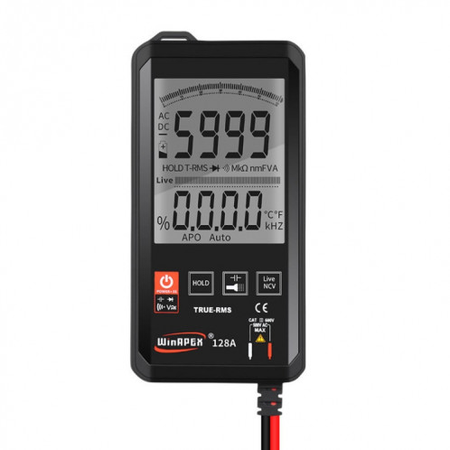 Multimètre numérique intelligent tactile Ultra-mince à écran conventionnel HY128A multimètre à valeur efficace réelle de haute précision entièrement automatique SH54851735-08