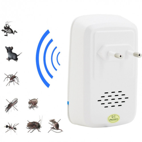 Répulsif ultrasonique électronique de ravageur d'insecte de rat de moustique avec la lumière, prise de l'UE, CA 110-220V SR511A1383-06