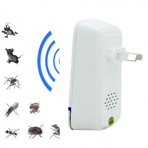 Répulsif ultrasonique électronique de ravageur d'insecte de rat de moustique avec la lumière, prise du RU, CA 110-220V SR511C469-06